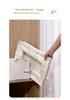 Foldable Tianshan Cotton Linen Clothes Storage Box with Inner Lining & Double Layer PP Board