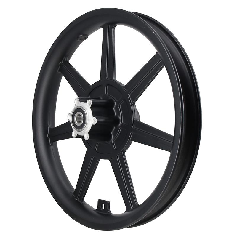 14 Inch 14X2.125 Disc Brake 6-hole 6200 Bearing Reinforced Iron Front Wheel Hub for Driving Electric Folding Car