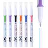 Double Line 6 Assorted Outline 2 Color 2 Line 2 Line 3D Drawing 3D Writing 2 Line Double Line Marker Double Line Pen for Art Mr. Pen- Pen, Pack,