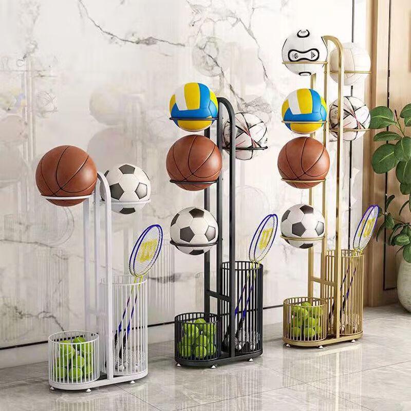 Sports Ball & Racket Storage Rack