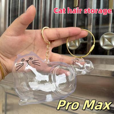 Large Cat Hair Souvenir Pendant Cat Souvenir Pet Hair Capsule Portable Key Chain Pet Hair Collection Pendant Decorative Gifts