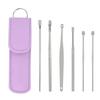 6pcs/Set Spiral Earpick Ear Wax Remover Set Ear Spoon Curette Easy Earwax Removal Ear Cleaner for Personal Hygiene