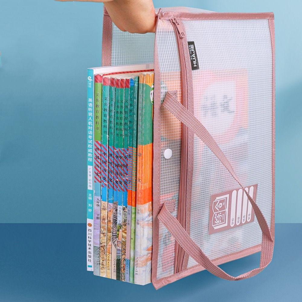Mesh Test Paper Storage Bag Thickened Stationery Organizer Pouch  School Office Supplies