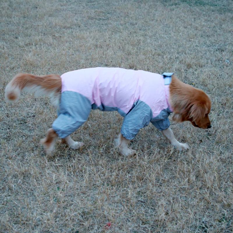Dog Clothing In Spring, Summer, Autumn, All In One Four Legged One-piece Large Dog Pet Raincoat, Fully Wrapped Camouflage Raincoat