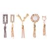 Exquisite Metal Buckle Bag Purse Hat Decor With Tassel Hardware Diy Leather Craft Accessories Bag Pendant