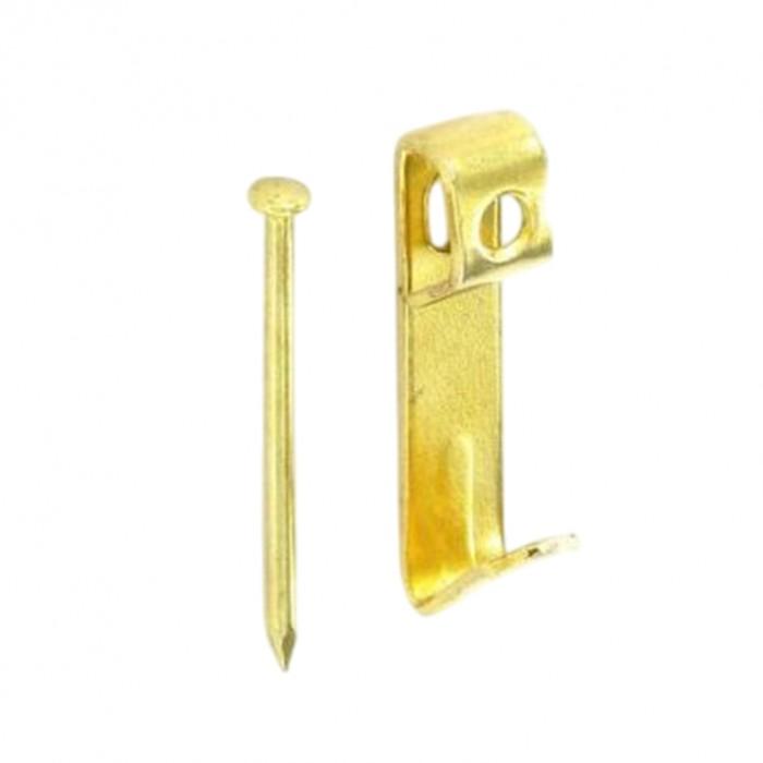 Securpak Brass Plated Picture Hooks (Pack of 10)