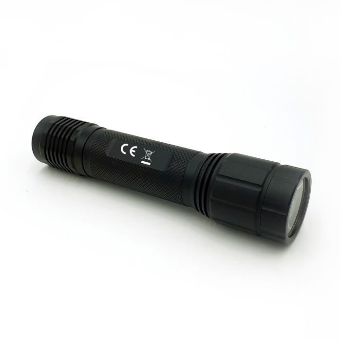 Torche LED rechargeable - LEOPARD - 2000 lumen - IPX7 - Aluminium - 8 modes