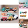 Wooden Animal Pattern Magnetic Car Building Block Children Puzzle Toy Set For Early Education And Cognitive Development