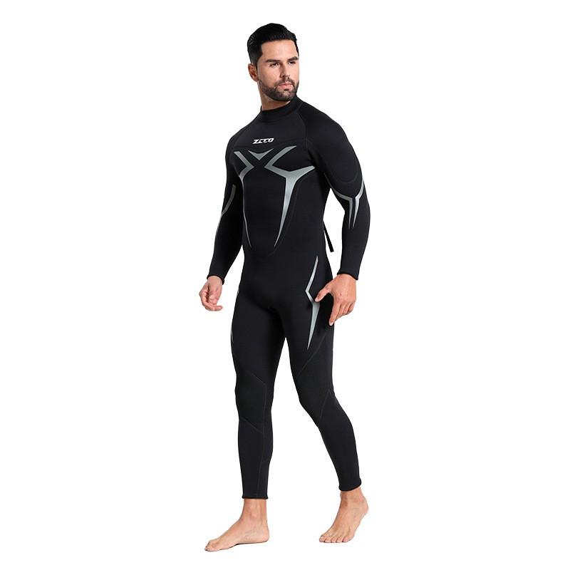 

Diving Suit One-piece Men s 3mm ZCCO Warm Elastic Wear-resistant Wet Cold-proof Swimming Swimsuit SCR 2XL