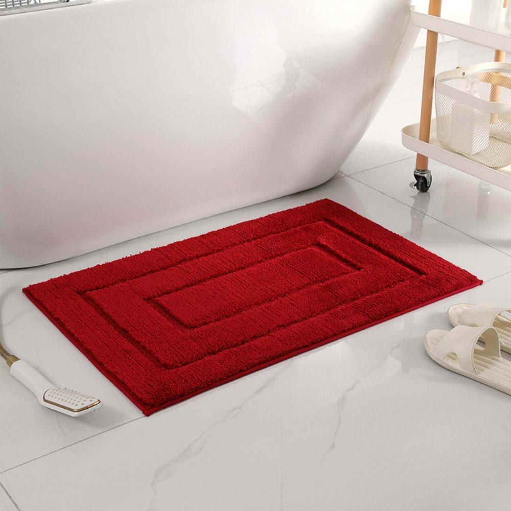 Circular Jacquard Bathroom Cashmere Thickening Mat Bath Non-slip Carpets In Wash Basin Bathtub  Floor Rug Shower Room Doormat Memory Foam 3D Pad