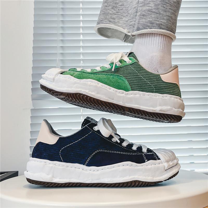 2024 New Versatile Shell Vulcanized Shoes for Men's Spring and Autumn Seasons, Men's Street Hip-hop Canvas Sports Shoes Size 44