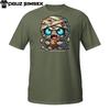 Cute Mummy Halloween T-Shirt Mens Womens Tees Top – Bandaged Undead Monster with Amulet Tee