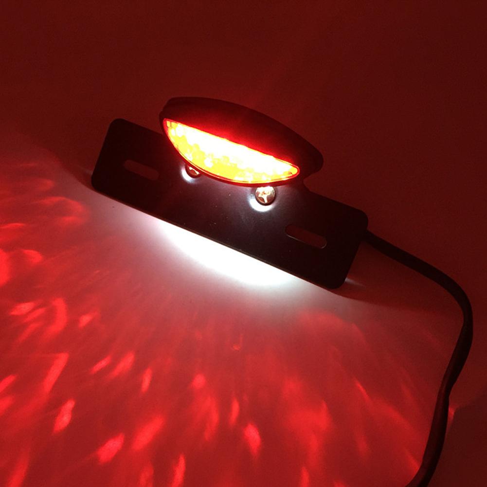 Motorcycle LED Rear Brake Tail Light Stop License Plate Lights for Truck ATV Trailer Cafe Racer for Honda Kawasaki Yamaha Harley