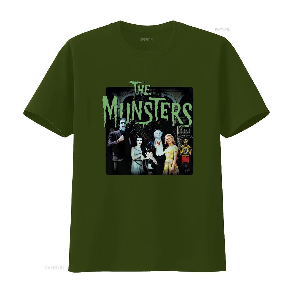 50 Years Munsters The 1313 Classic TV Show Mens Regular Fit T Shirt Vintage Washed Breathable Soft Homme Unisex Graphic