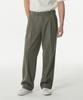 MUSINSA STANDARD Cool Touch To Tuck Wide Hidden Elastic Waist Slacks [Khaki Gray]