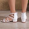 Verano 2026 Nueva Moda Infantil Sandalias Romanas Tacón Alto Grueso Zapatos de Princesa Mujer