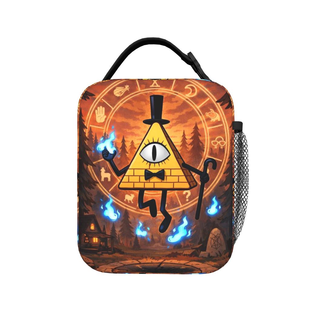 Gravitys Falls Insulated Lunch Bags for Men Women Food Container Bags Portable Thermal Cooler Lunch Boxes For Picnic