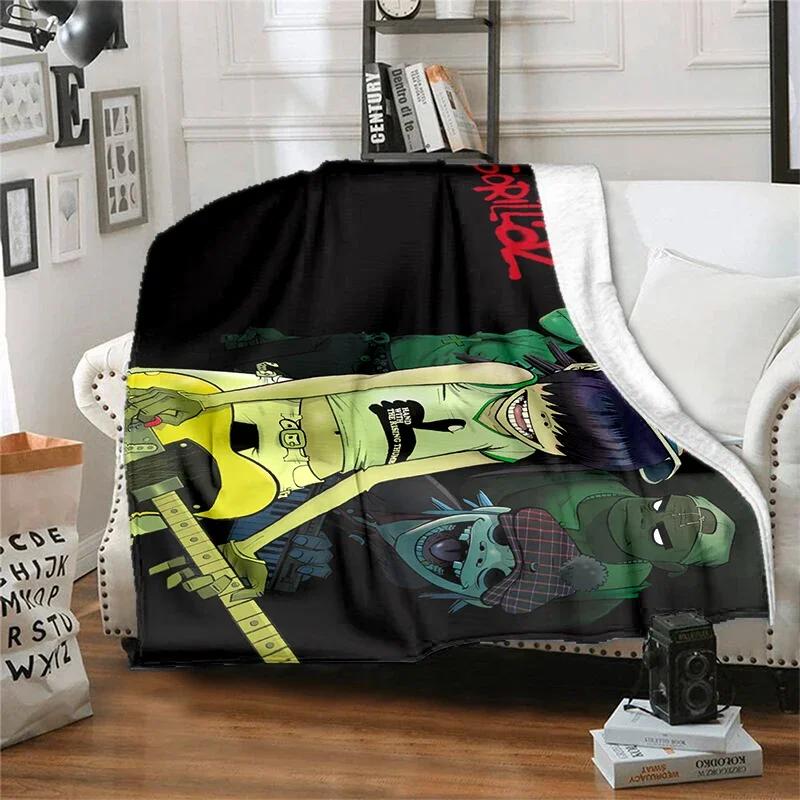 

Группа Gorillaz Великобритания Виртуальная группа Одеяло Детское Высококачественное Фланелевое Одеяло Мягкое и Удобное Домашнее Дорожное Одеяло 40x50in