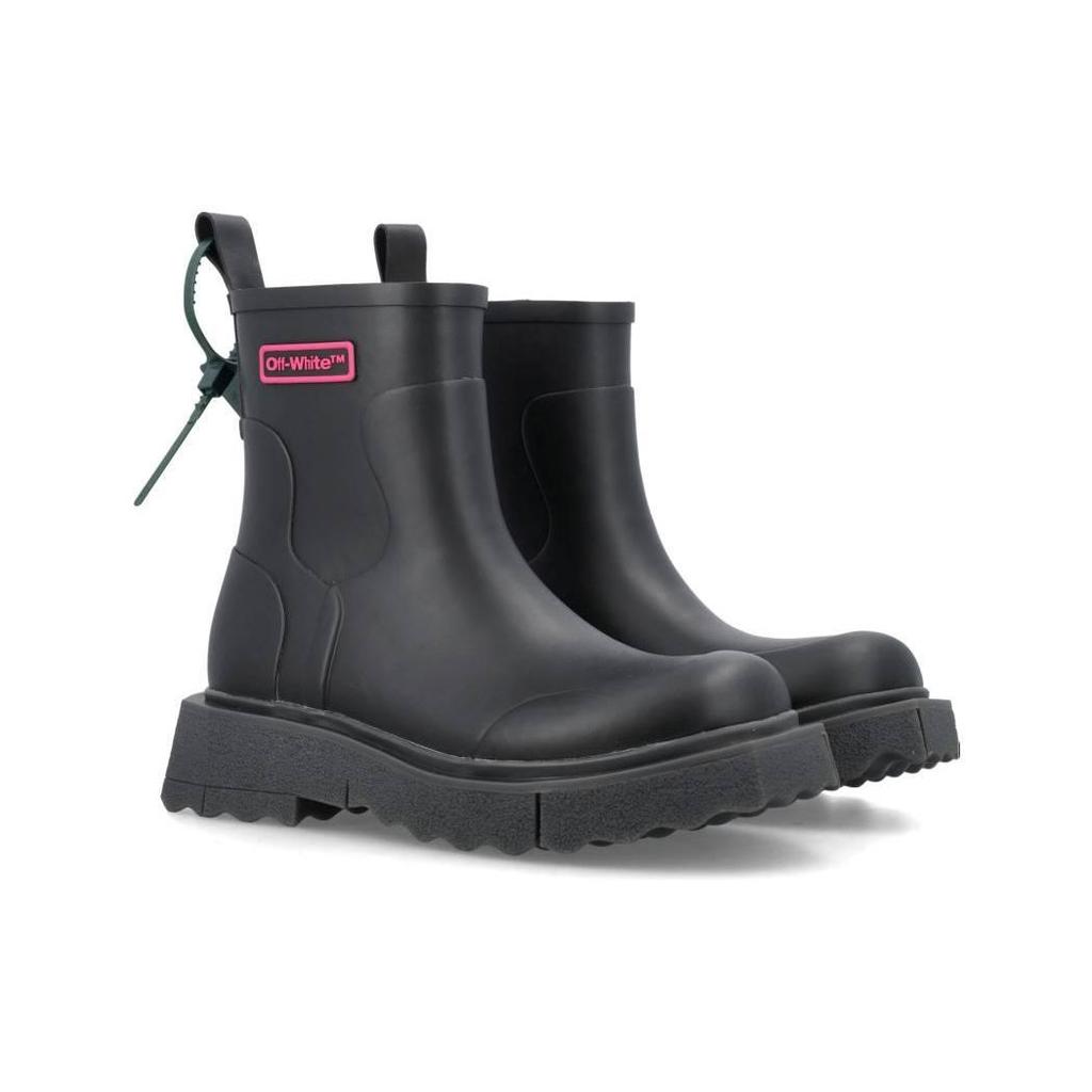 Off-White Rain Boot Black Fuchsia Men Sneakers OMID016F22MAT001-1035