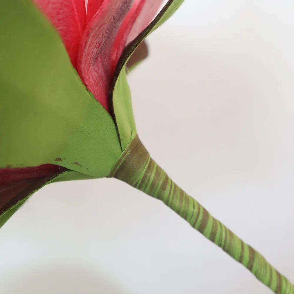 45/60cm PE Foam Flower Pink Fake Flowers Head New Artificial Magnolia Flower  Photographic Props