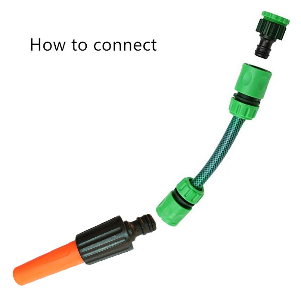 Adjustable Direct Injection Water Gun Garden Irrigation Watering Sprinkler High Pressure Car Wash Nozzle Household Cleaning