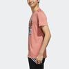 Adidas Neo Ribbed Crew Neck Printed T-Shirt Men Tops Pink FK9916