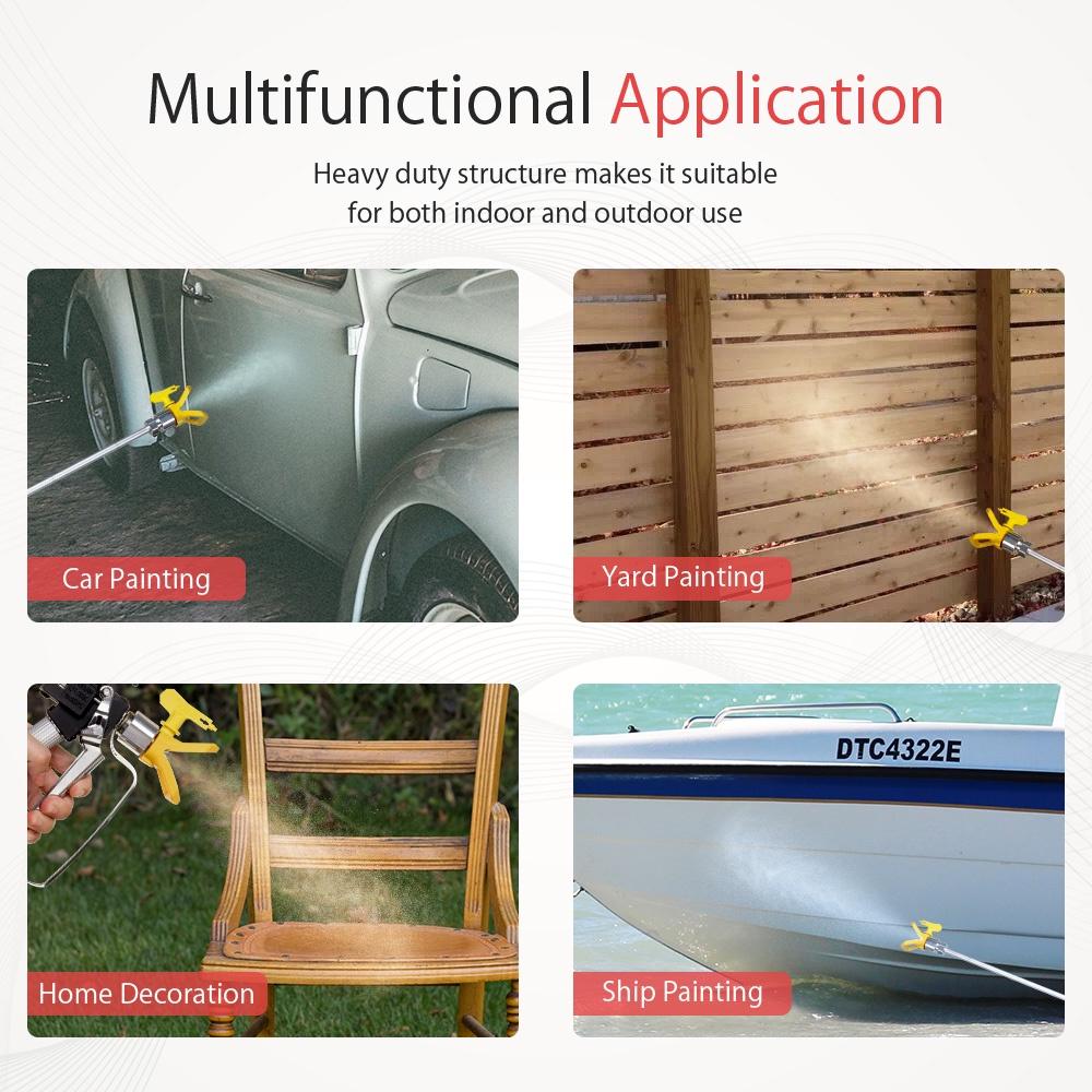 3000PSI Airless Spritzmaschine Airbrush Professionelle Airless Spritzpistole Farbspritzgerät Werkzeugmaschine Wandfarbspritzgerät Kits