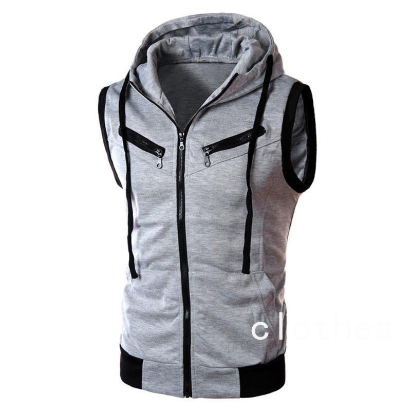 zip up sleeveless vest