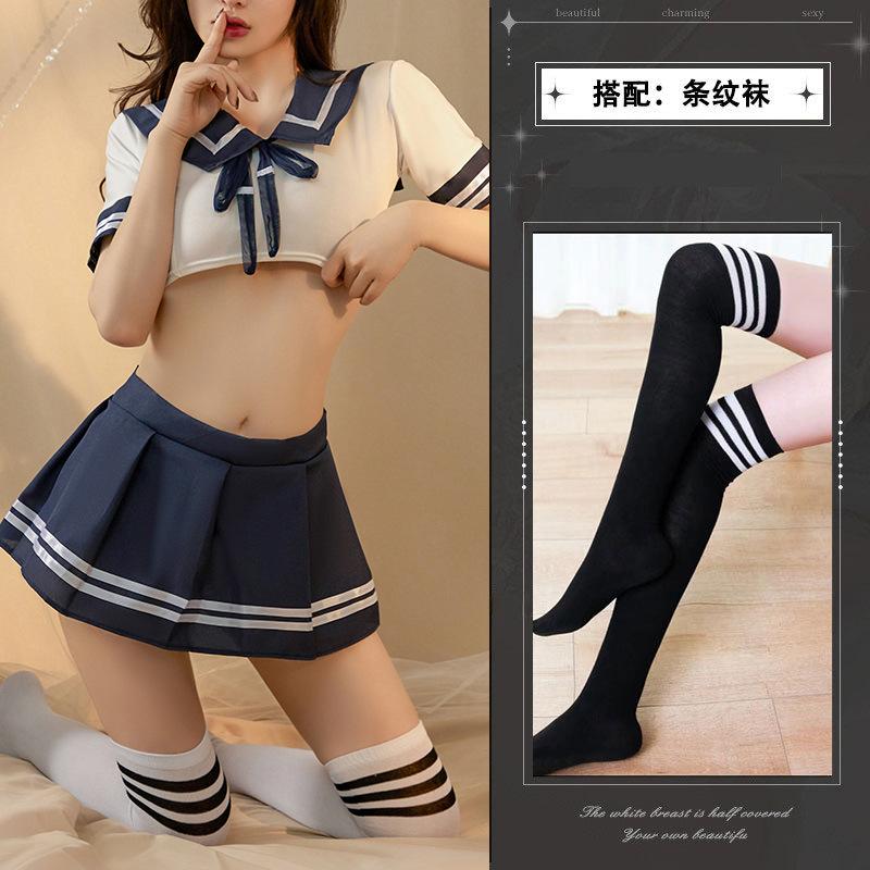 JK uniform pure lust babes sexy suit college style waist shirt women's super short pleated skirt cos temptation
