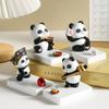 Panda Figurines Cartoon Phone Stand Holder Resin Mobile Phone Bracket  Sichuan Cultural