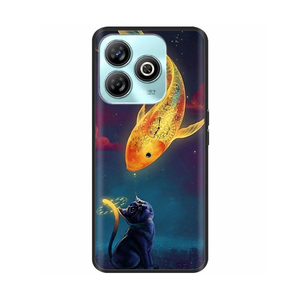 For ZTE Blade A75 4G Casing Phone Cases Cartoon Full Coverage Back Cover Soft Liquid Silicone Case For ZTE Blade A75 Cover A 75