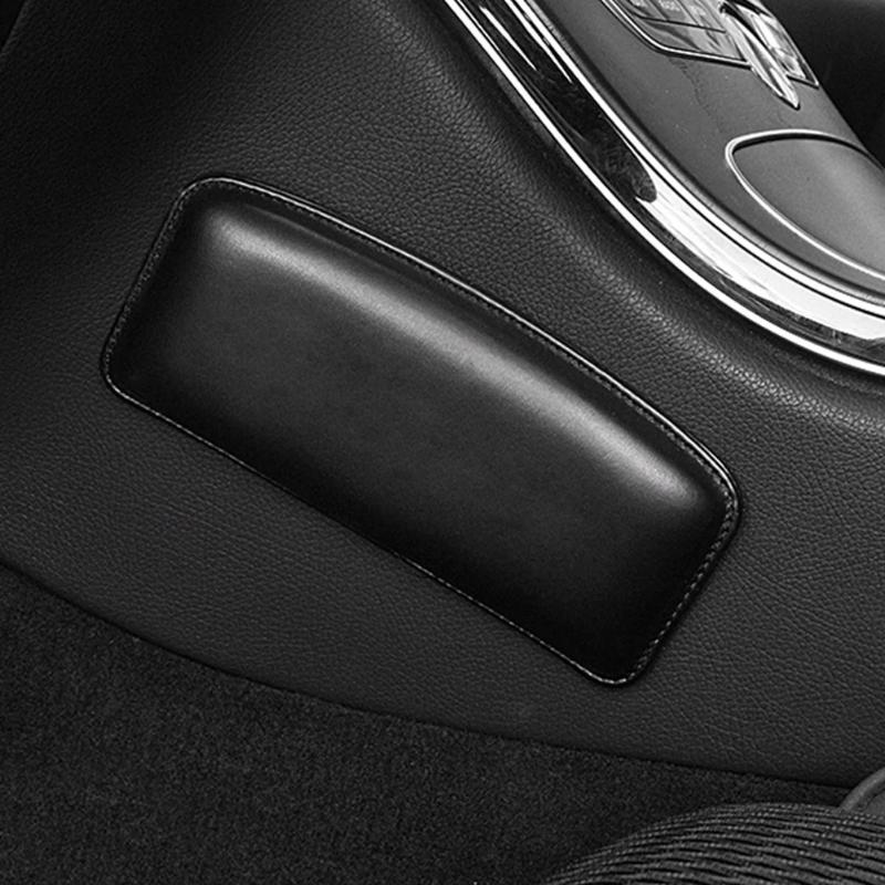 Leather Knee Pad for Car Interior Pillow Comfortable Elastic Cushion Memory Foam Universal Thigh Support Accessories 18X8.2cm