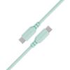 Maktar Silicone To PD Compatible with iPhone iPad MacBook and Other Devices Mint USB-C USB-C Cable, Tangle-Free, Heavy-Duty, Compatible, 60W/3A,