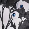 Halloween Eyeball Tree LED Light with Black Leaves Tabletop Ornament for Indoor Halloween Party Home Haunted House Spooky Festival Decor