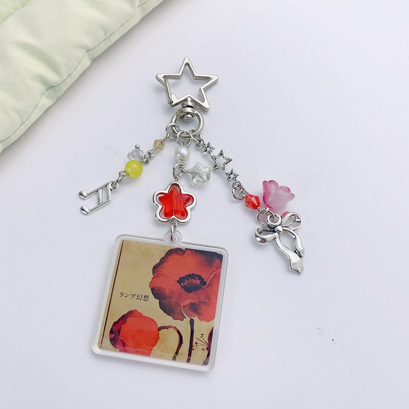 

Y2K Lovers Lamp Inspired Keychain Trendy Acrylic Album Keyring Bag Pendant Couple Key Holder Camera Hanging Decoration