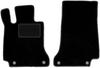 Front Mats Black For: Mercedes C W205 with Footrest Station Wagon, Sedan (2015-)