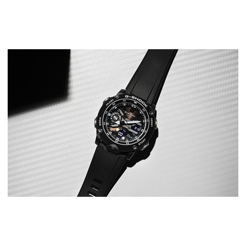 Casio G-SHOCK YOUTH Series Three Needles Three Eyes Unicorn Dual Display Multi-scale Waterproof Shockproof Antimagnetic Carbon Fiber GA-2000S-1APR