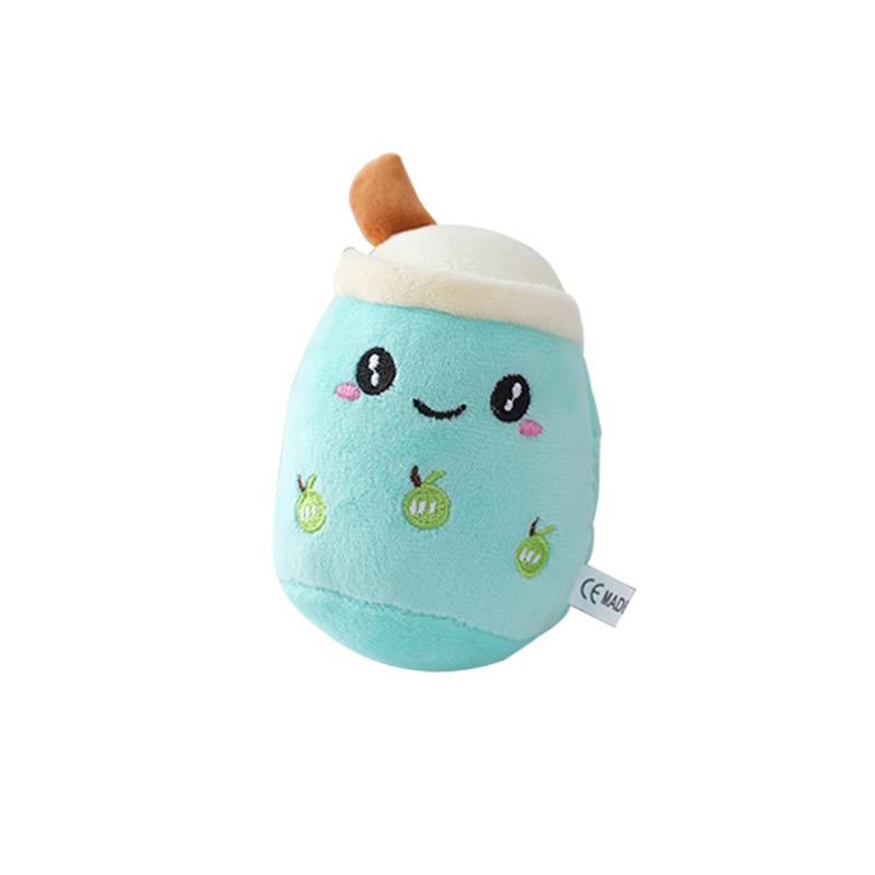 Fruit Pearl Milk Tea Plush Keychain - Cute Doll Bag Ornament Gift