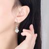 Retro Cat -eye Stone Earrings Girls Medium Long Earrings Personalized Gift Creative Earrings