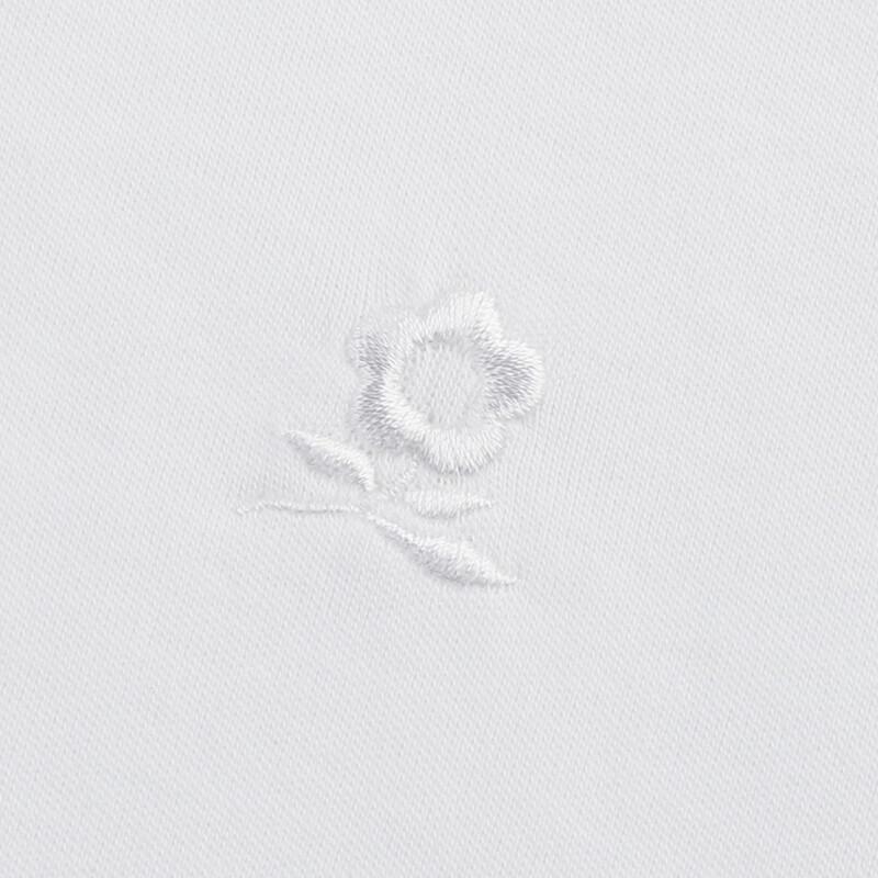 MONTAGUT Men's Embroidered Crew Neck Cotton Blend Short Sleeve T-Shirt