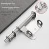 304 Stainless Steel Bolt Cage Lock with Two-Way Door Pins and Anti-theft Padlock for Main and Warehouse Doors