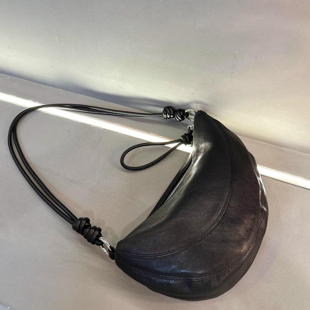 Унисекс Нишевая Сумка-полумесяц Большой Вместимости Ins Высококачественная Кожаная Наплечная Сумка Кросс-боди