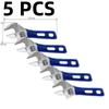 Deli Adjustable Spanner PVC Coated Handle Stainless Steel Universal Spanner Hand Tool 4 Inch Household Multifunctional Wrench