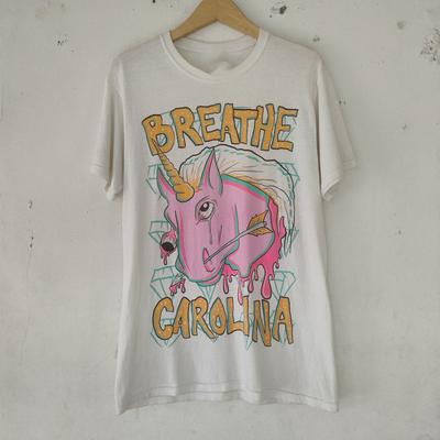 Rare BREATHE CAROLINA Unisex Cotton T-Shirt Full Size CA255