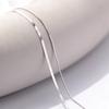 2023 S925 Silver Double Layer Box Chain Snake Clavicle Chain Necklace Female Fashion Hip-hop Retro Unique Design Fine Jewelry