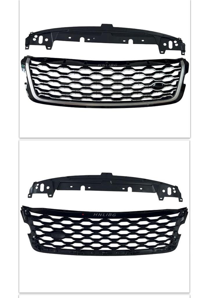 Compatible Front Bumper Grille Black Silver for Land Rover Range Rover Velar LR092628