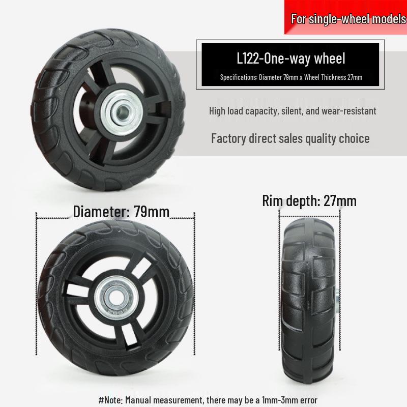 Universal Telescopic Luggage Wheels & Leather Case Replacement Rollers with Password Lock.