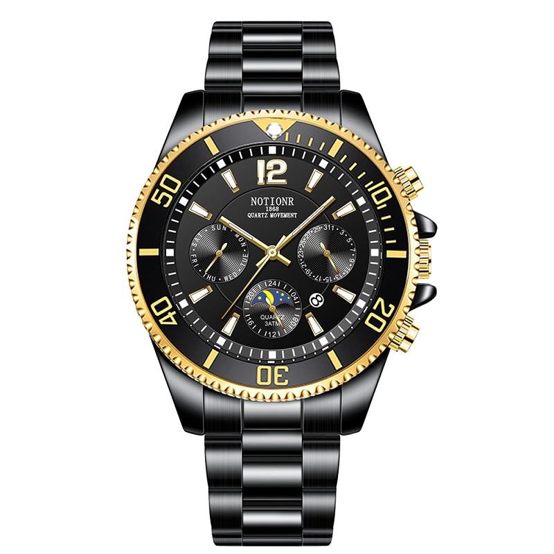 Mens Watches for Men Sport Waterproof Stainless Steel Quartz Watch Man Business Luminous Clock Relogio Masculino