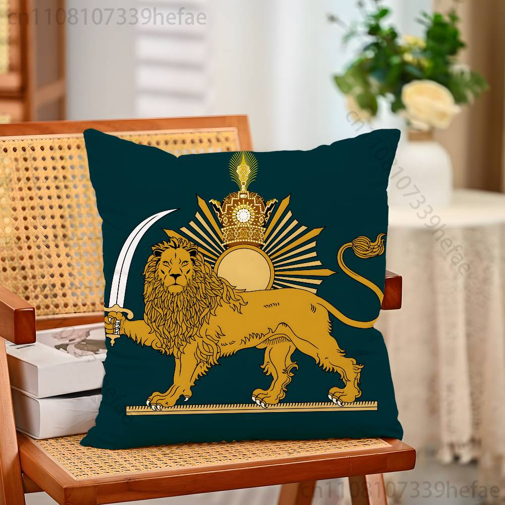 Imperial Coat of Arms National Emblem Pillow Case Plush Pillow Cases Home Decoration Pillow Cover for Sofa Bed Chair Living Room