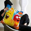 Funny L-Larva Cartoon Personalized picture text home decorative pillows Household Gifts 45x45cm